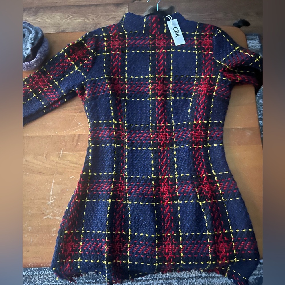 Plaid tweed Dress